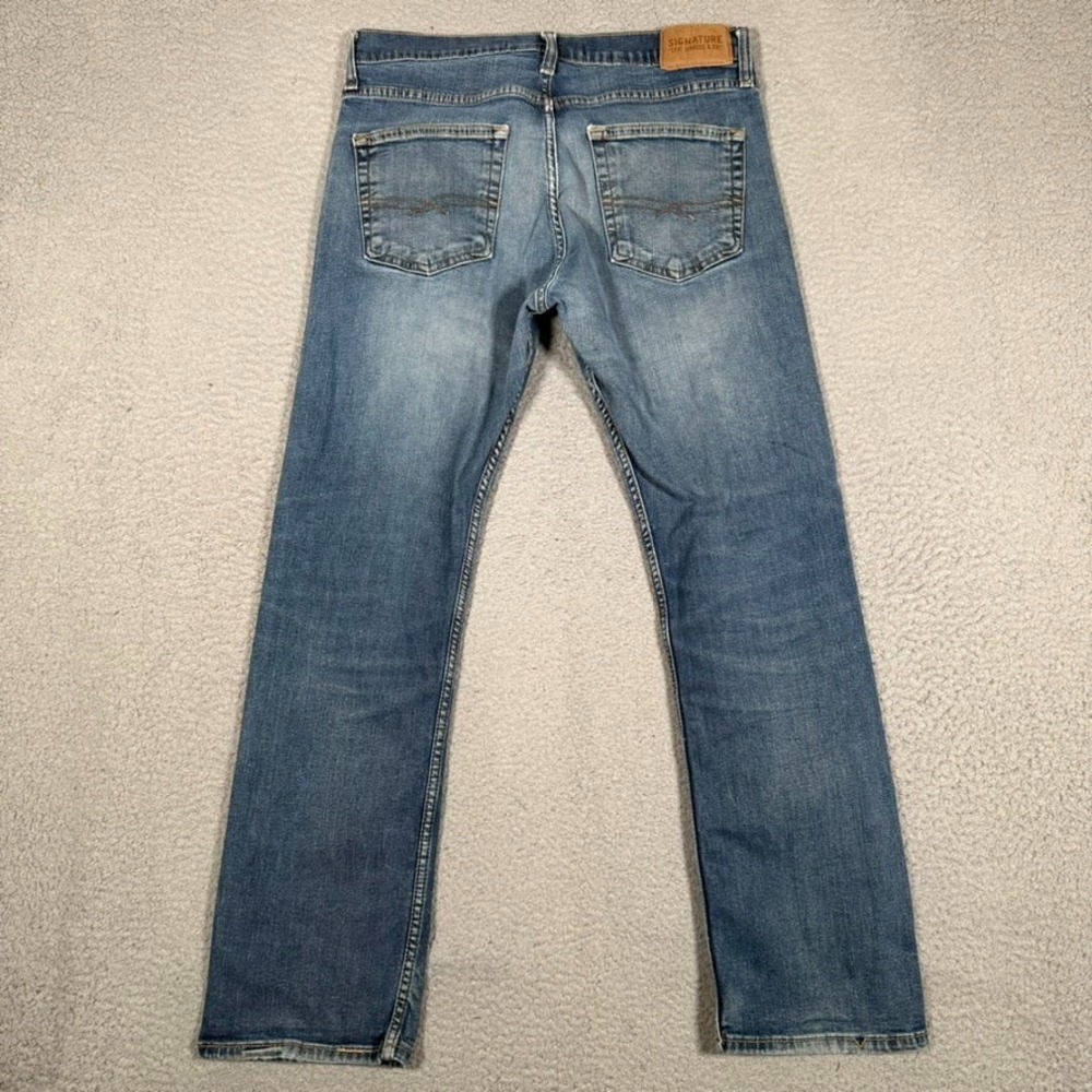 Levis Jeans Mens 30x28 Blue S51 Straight Fit Denim Casual Preppy Workwear Logo - Picture 11 of 12